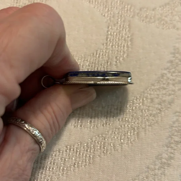 LAPIS ….NEW Sterling silver lapis pendant